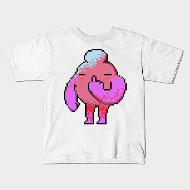 Pixel fingers Kids T-Shirt by FANNIKATZ